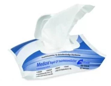 Medizid Rapid QF Flowpack alkoholische Flächendesinfektionstücher